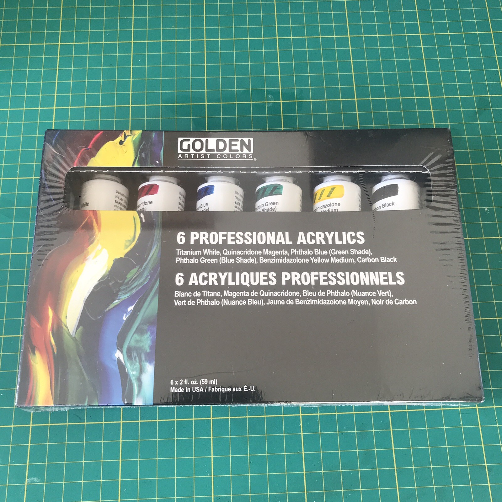 Golden Artist Colors 6 Professional Acrylics