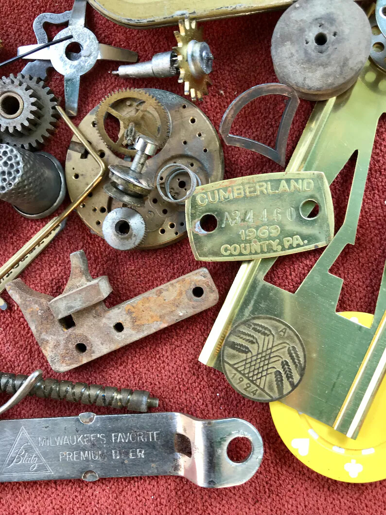 2 Pound lot of “STEAMPUNK Parts for ARTISTS” – varied small items-#DF2E27