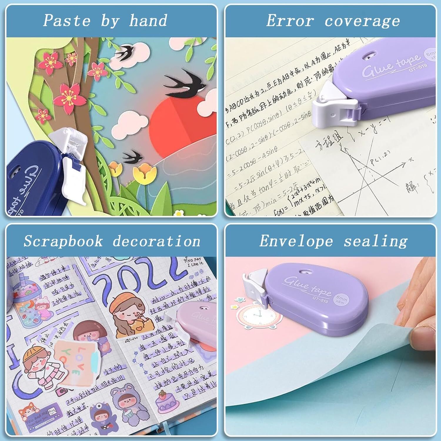 Double-Sided Dots Glue Roller Tape Permanent Scrapbooking Tape Runner