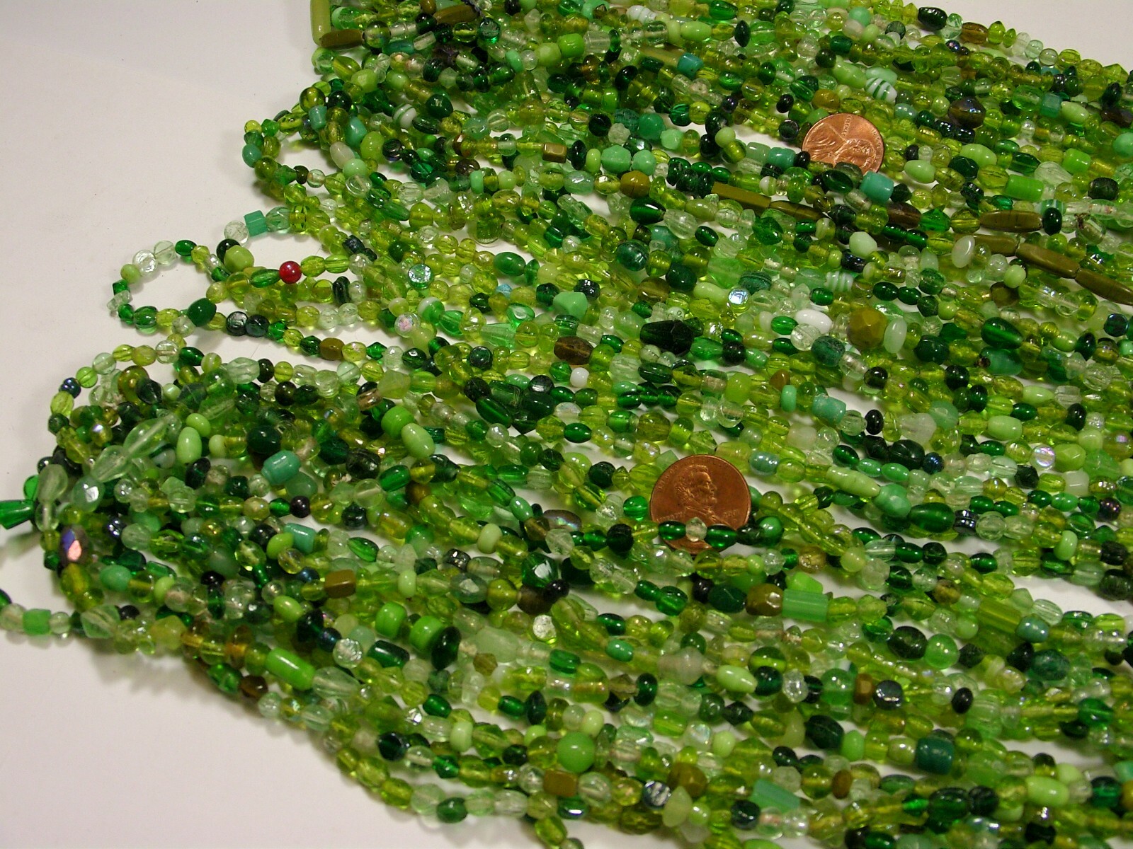 30 Strands 36″ India Handmade Assorted Color Glass Beads Wholesale Bulk (CT-45)