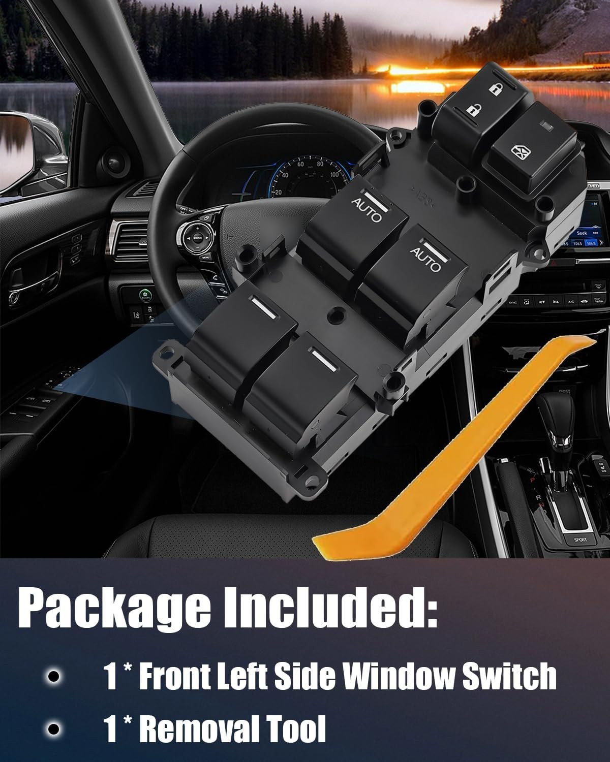 Front Left Side Power Master Window Switch 35750T2AA11 Fit for Honda Accord Seda