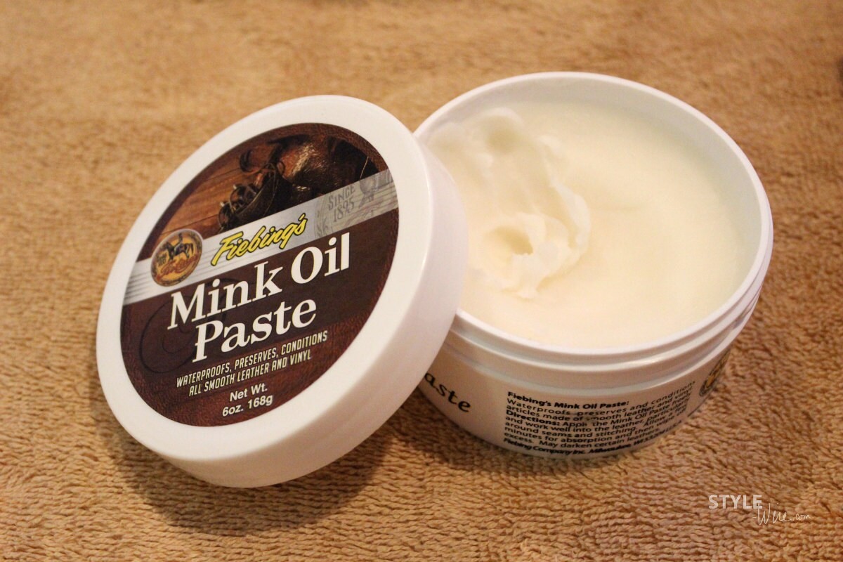 Fiebing’s Mink Oil Paste Waterproofs Preserves Conditions Leather & Vinyl 6-Oz.