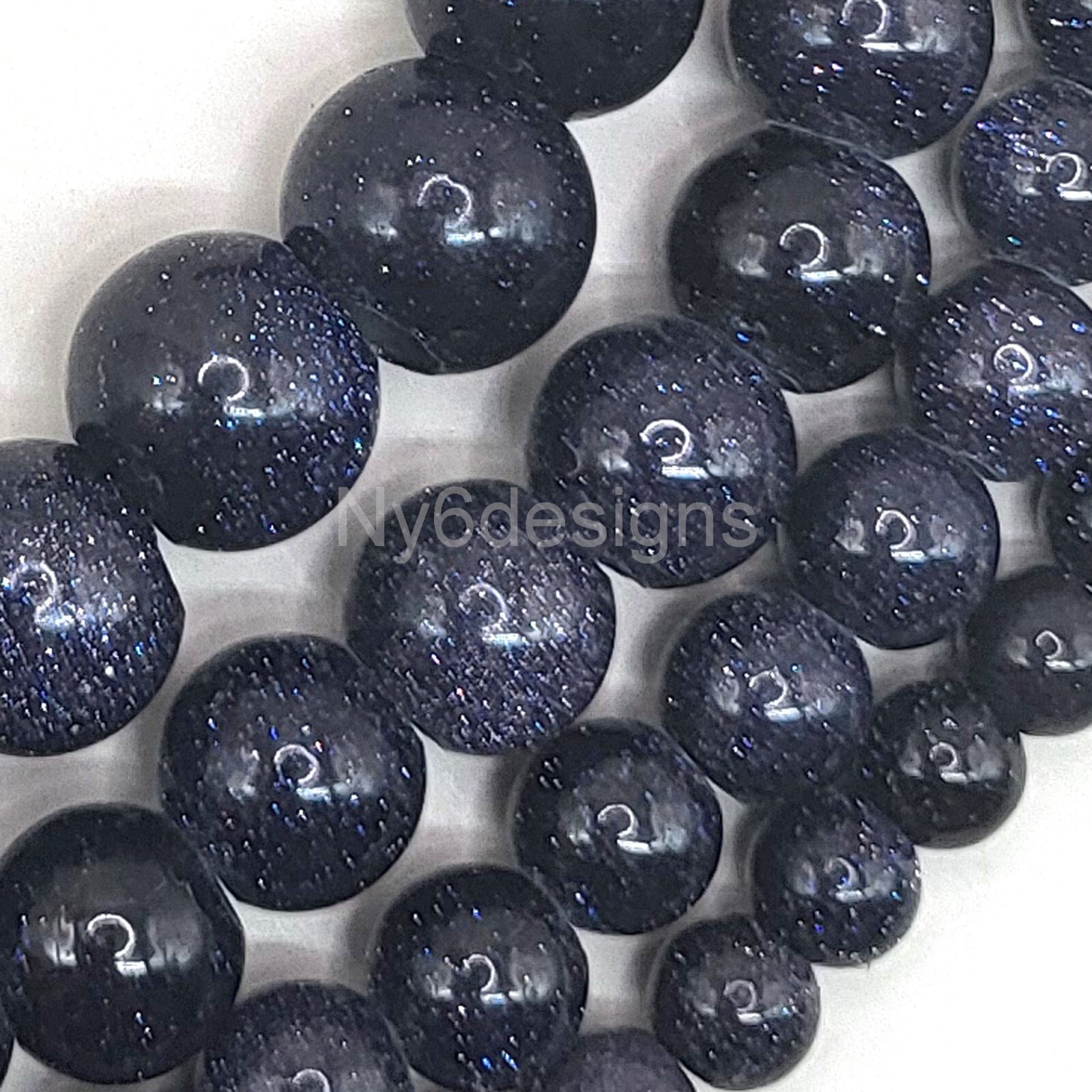 Natural Genuine Large Hole Loose Round Gemstone Stone Beads Big Hole Gem for DIY