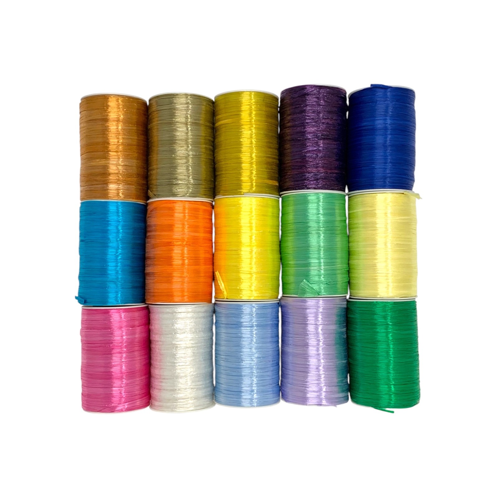 Matte Rayon Raffia Ribbon, 32 Colors Available, 1/4 Inch x 100 Yards (300 Feet)