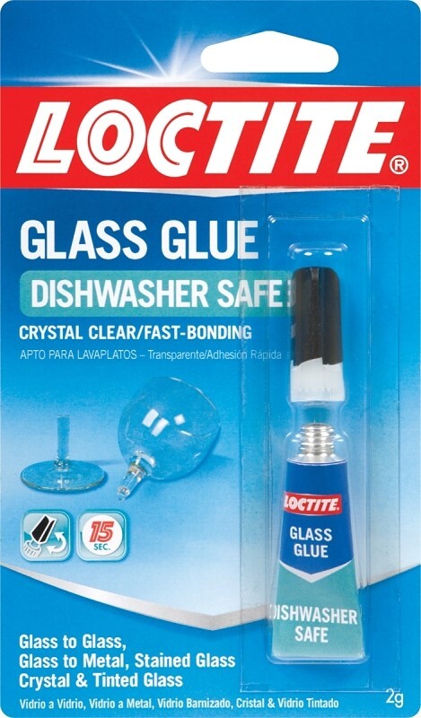 LOCTITE Glass Super Glue CLEAR Dishwasher Safe FAST BONDING Metal Stained 233841