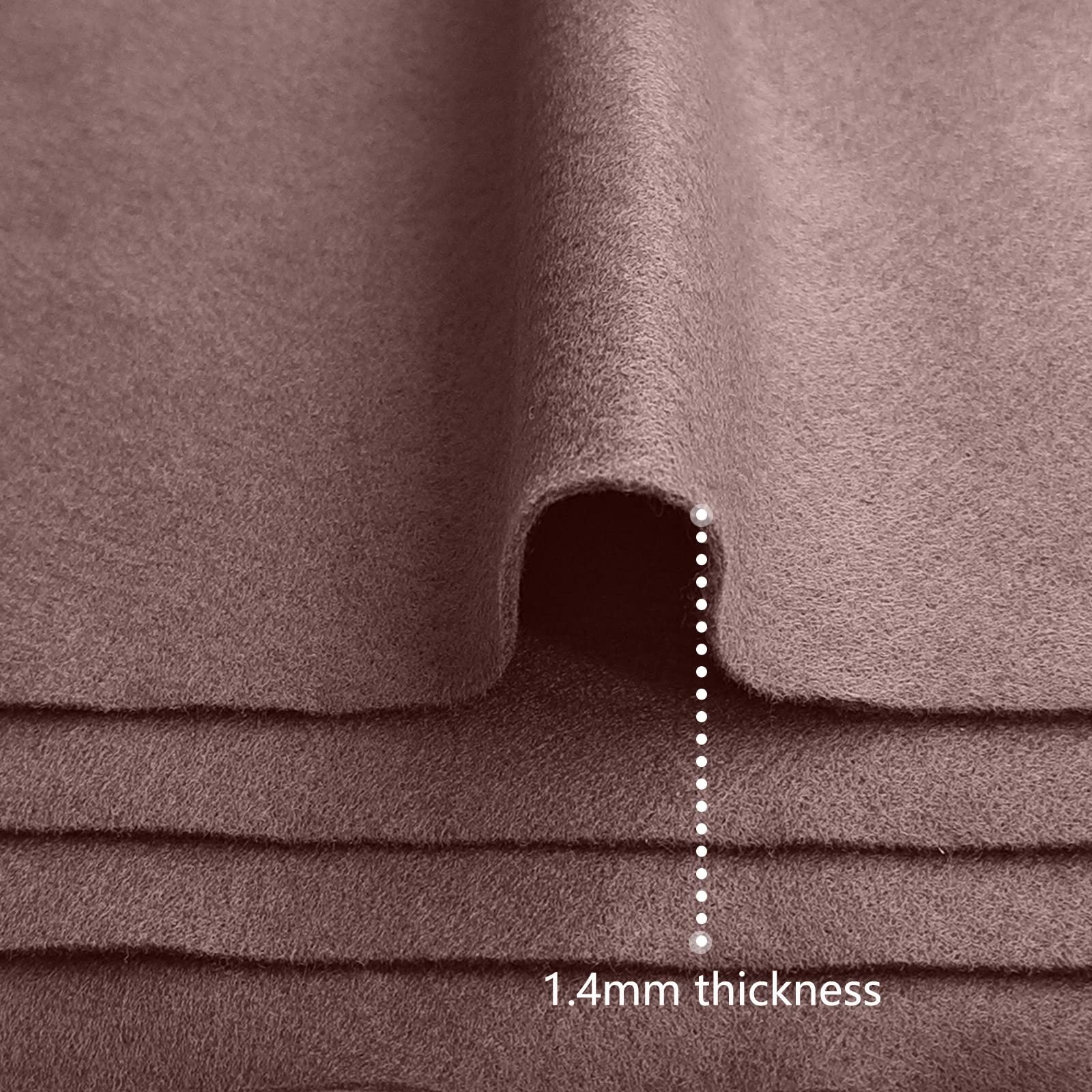 20 PCS Dark Brown Soft Felt Sheets Craft 1.4mm Thick 8×12 Inch Fabric Sewing