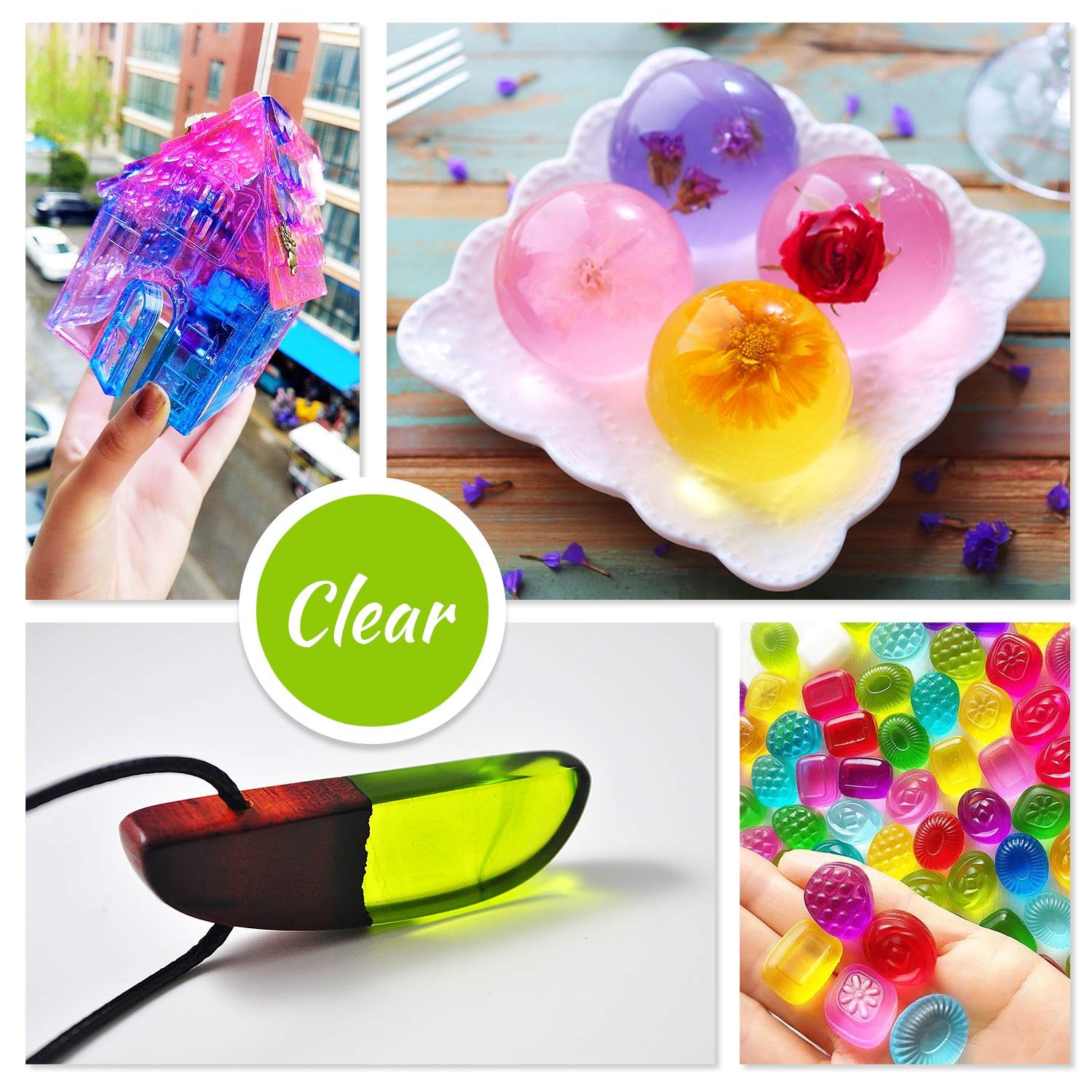 Epoxy Resin Pigment 18 Colors UV Resin Dye Liquid Transparent Epoxy Resin Kit