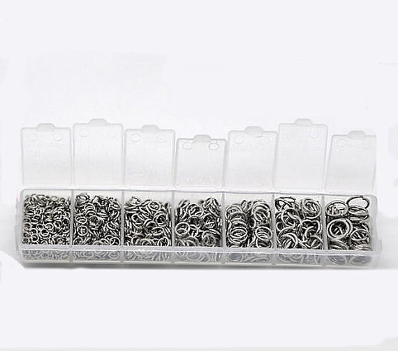 1410 Stainless Steel Jump Rings Assorted Sizes in Handy Storage Box – SS001