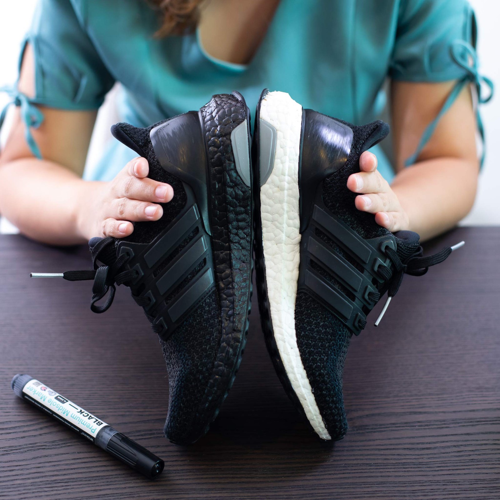 Midsole Marker Black Shoe Custom Paint Leather Suede Foam 2-4 Pairs