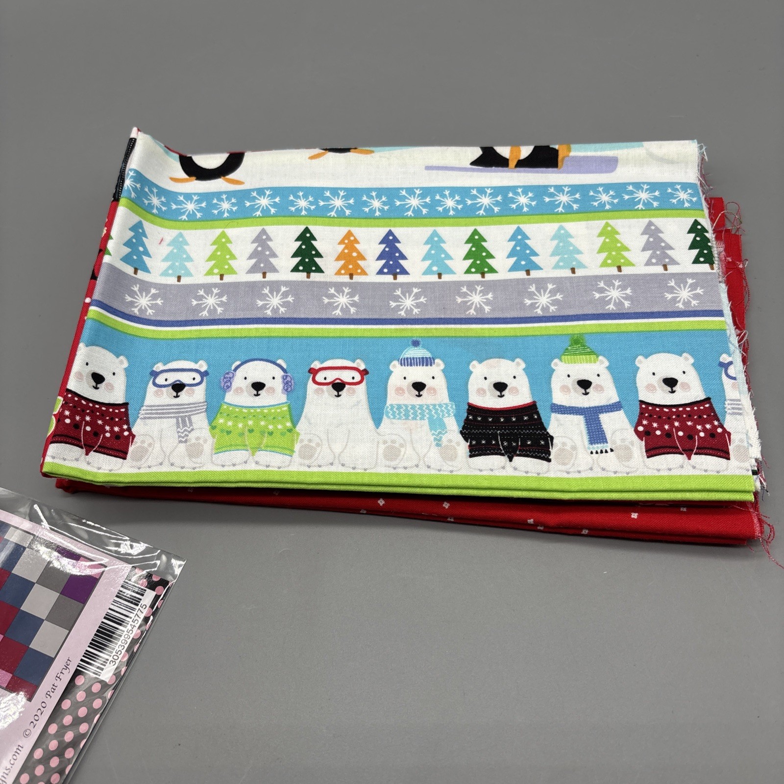 Villa Rosa Designs Odyssey Quilt Kit 37” X 45” Polar Bears Penguins Christmas