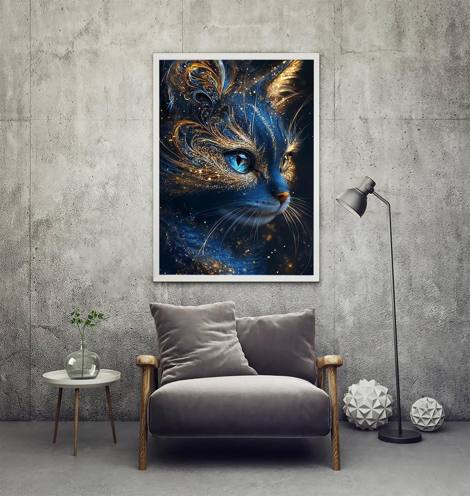 5D Black Cat Diamond Painting Kits for Adults Beginner,DIY Cat Diamond Art Ki…