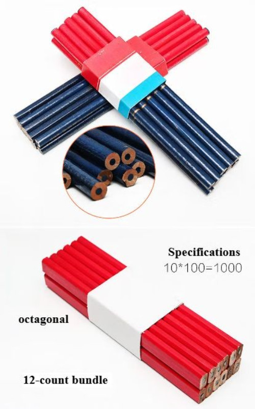 Multi-purpose carpentry pencil octagonal square rod Site marking special pencil