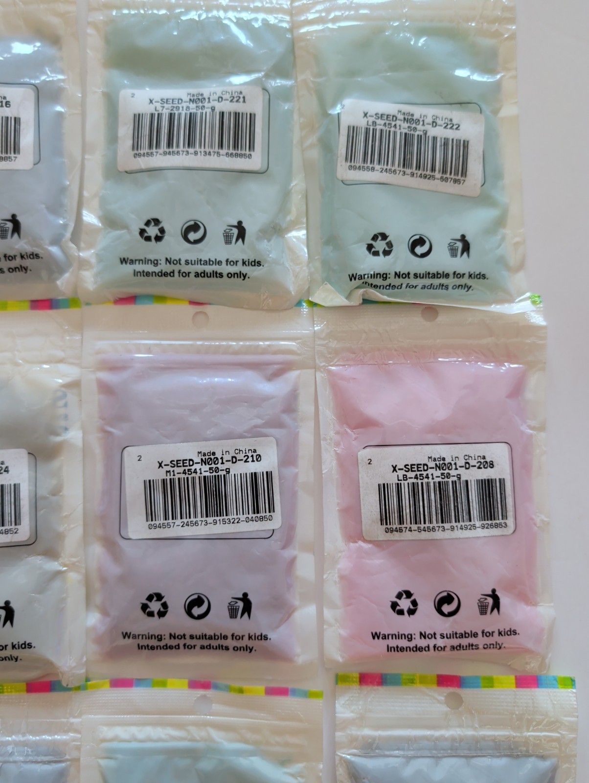 Lot Of 12 Bags Seed Beads 50 grams each Glass Beads