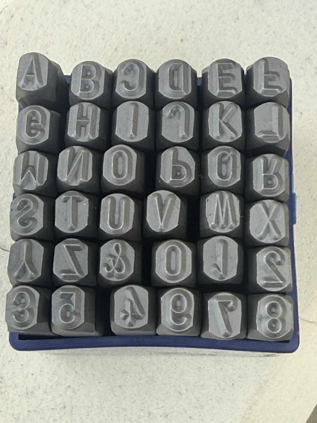 36pcs Metal Stamping Imprint Kit 6mm Number & Letter Stamp Punch Art Craft Set
