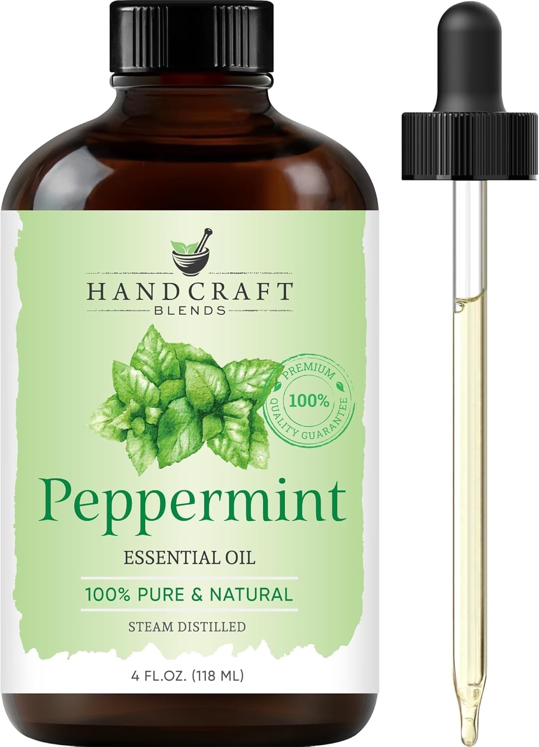 Handcraft Blends Peppermint Essential Oil – Huge 4 Fl Oz – 100% Pure and Natural