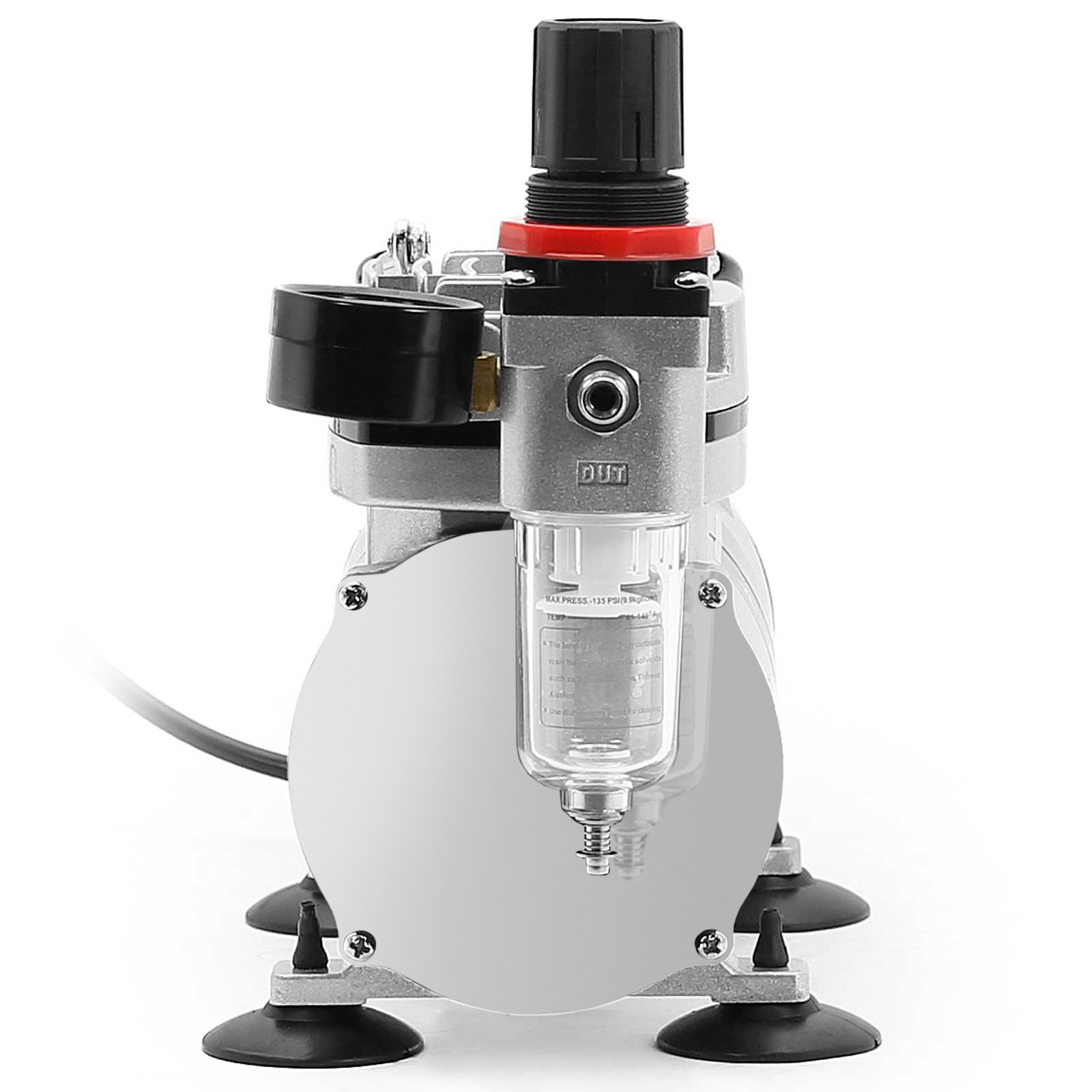 PointZero 1/5 HP Airbrush Compressor Air Pump with Regulator, Gauge, Water Trap