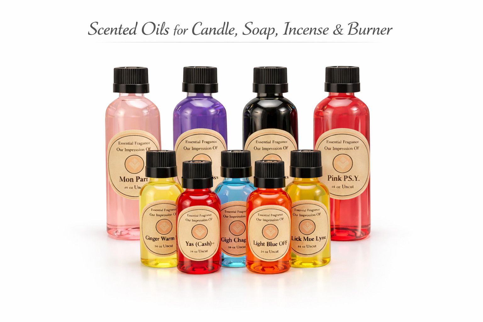 Fragrance oil DYI making Candle Soap Incense lotion diffuser burner scented oil