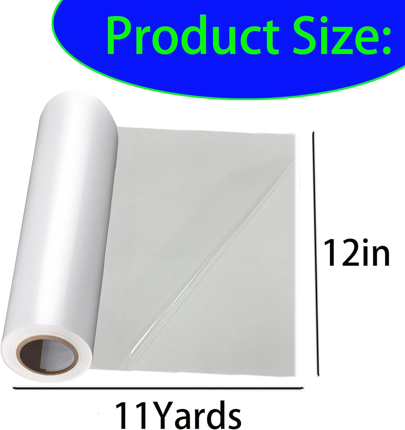 Double Sided Iron on Adhesive Film（12In X 11Yd），Heavy Weight Double-Sided Press-