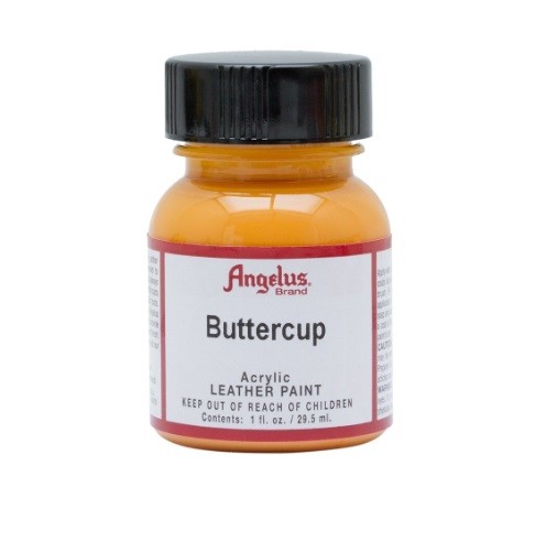 Angelus Acrylic Leather Paint Water Resistant Buttercup – 1 Fl.OZ