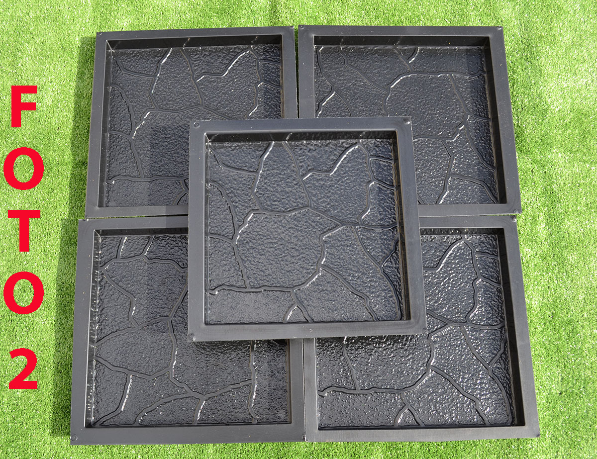 Concrete mold pavers stone patio casting concrete garden path sold set 5 pcs S29