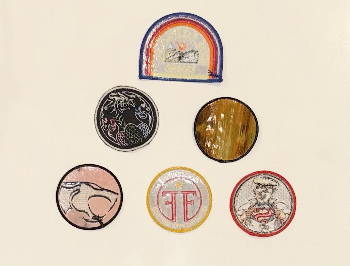 6pc Mixed Lot Bam Box Embroidered Patches