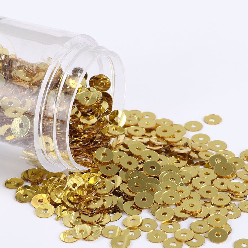 80000pcs 20 Colors Flat Round Sequins Clothing Decoration DIY Sewing Craft 2-6mm