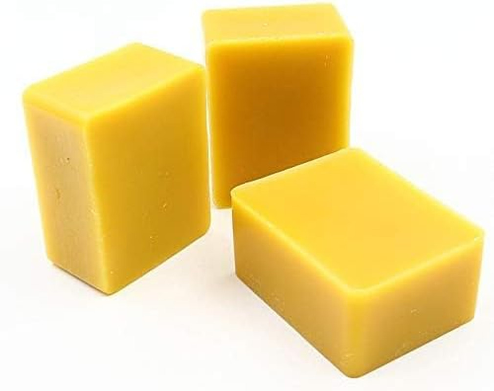 Pure Yellow Beeswax Blocks – 100% Natural Beeswax Bars, Triple Filtered – Premiu