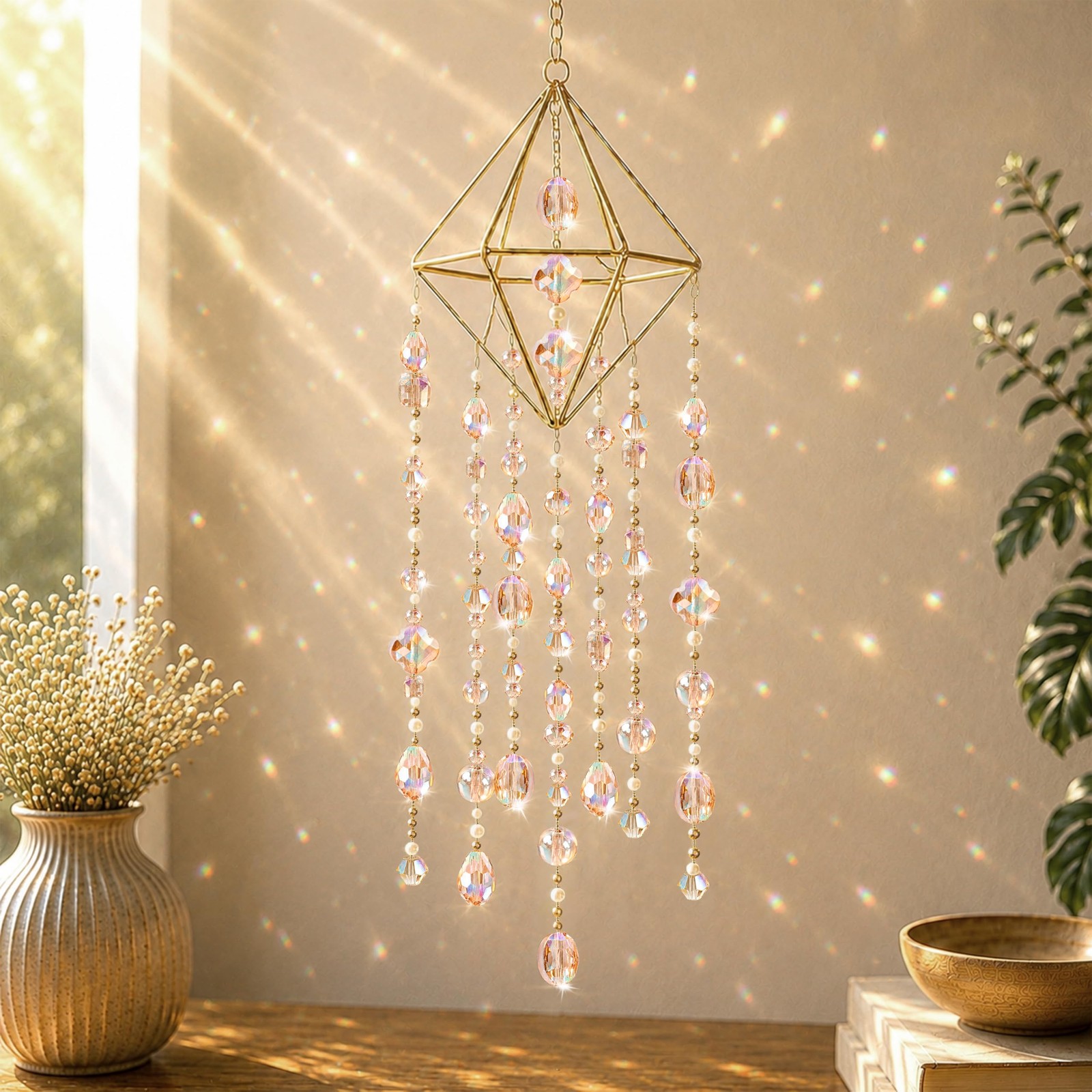 636pcs Assorted Crystal Glass Beads for Jewelry 636pcs, Silver Champagne