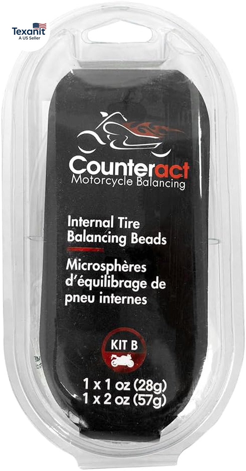 KIT-B Motorcycle Do It Yourself Tire/Wheel Balancing Beads Kit – (1) 1Oz (1) 2Oz
