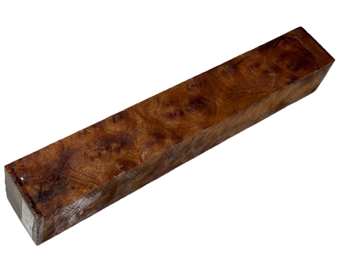 Camphor burl wood turning blank 2-1/4″ x 2-1/4″ x 14-1/4″ (e99) Dried