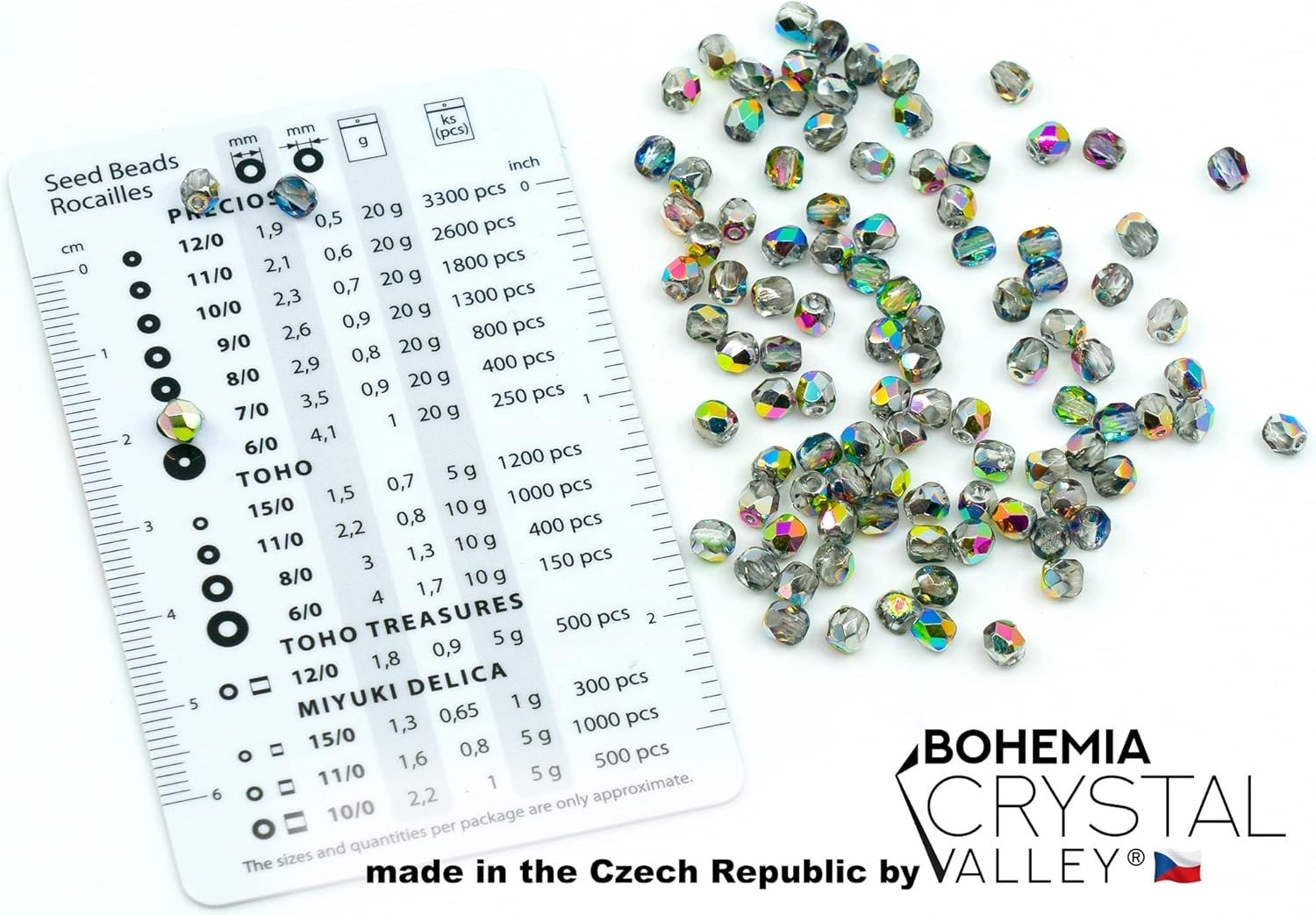 Versatile 275 Pcs Crystal Vitrail Czech Glass Beads – Perfect for Jewelry Design