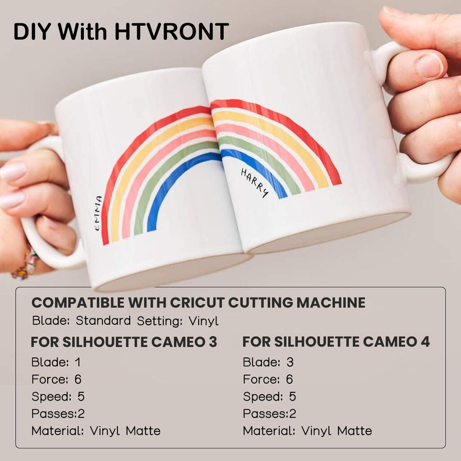 .HTVRONT Black Permanent Vinyl 12 x 14 FT Glossy Roll for Cricut