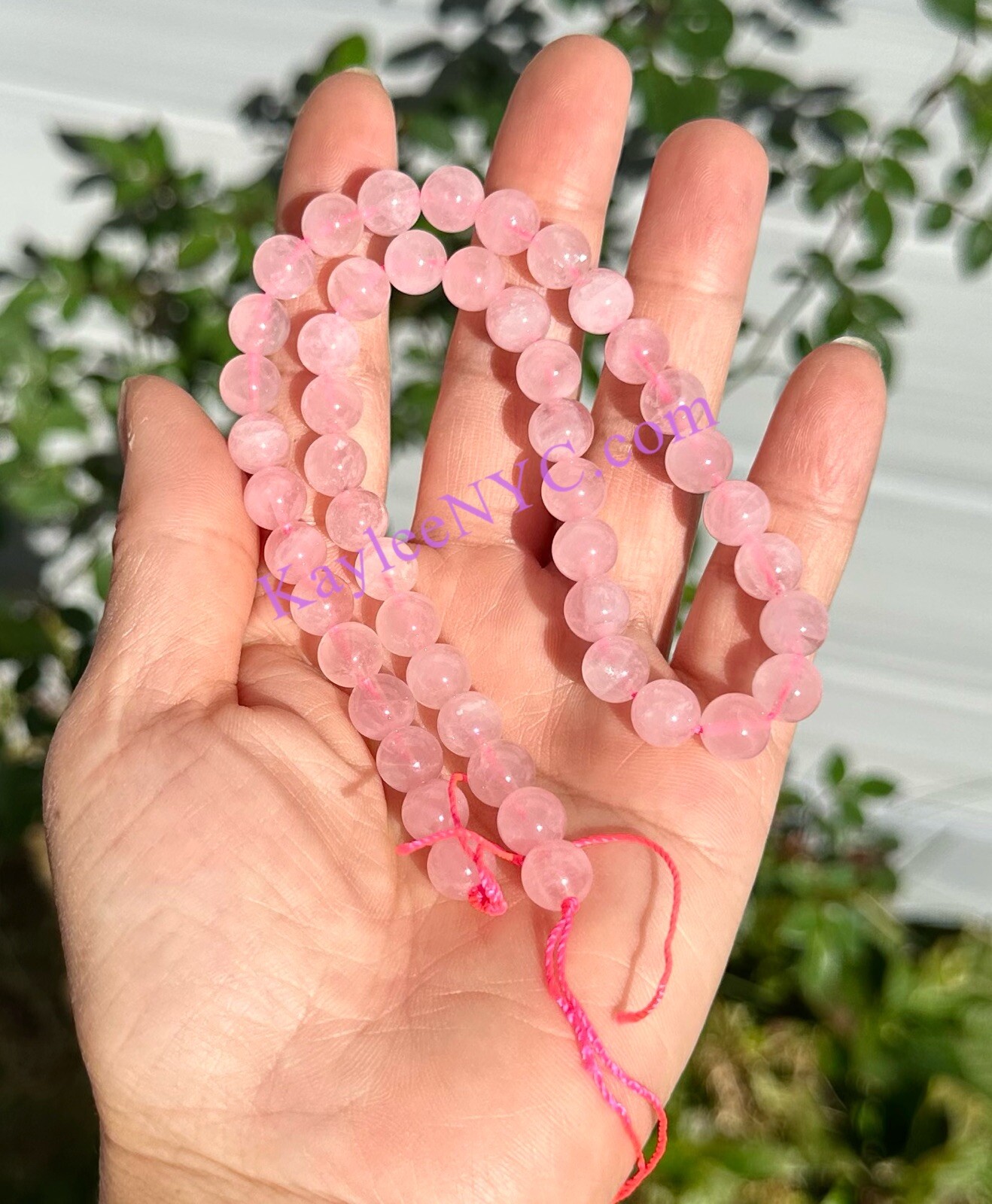 Wholesale Lot 3 Strands 8mm Natural Rose Quartz Beads Crystal Healing 15.5″