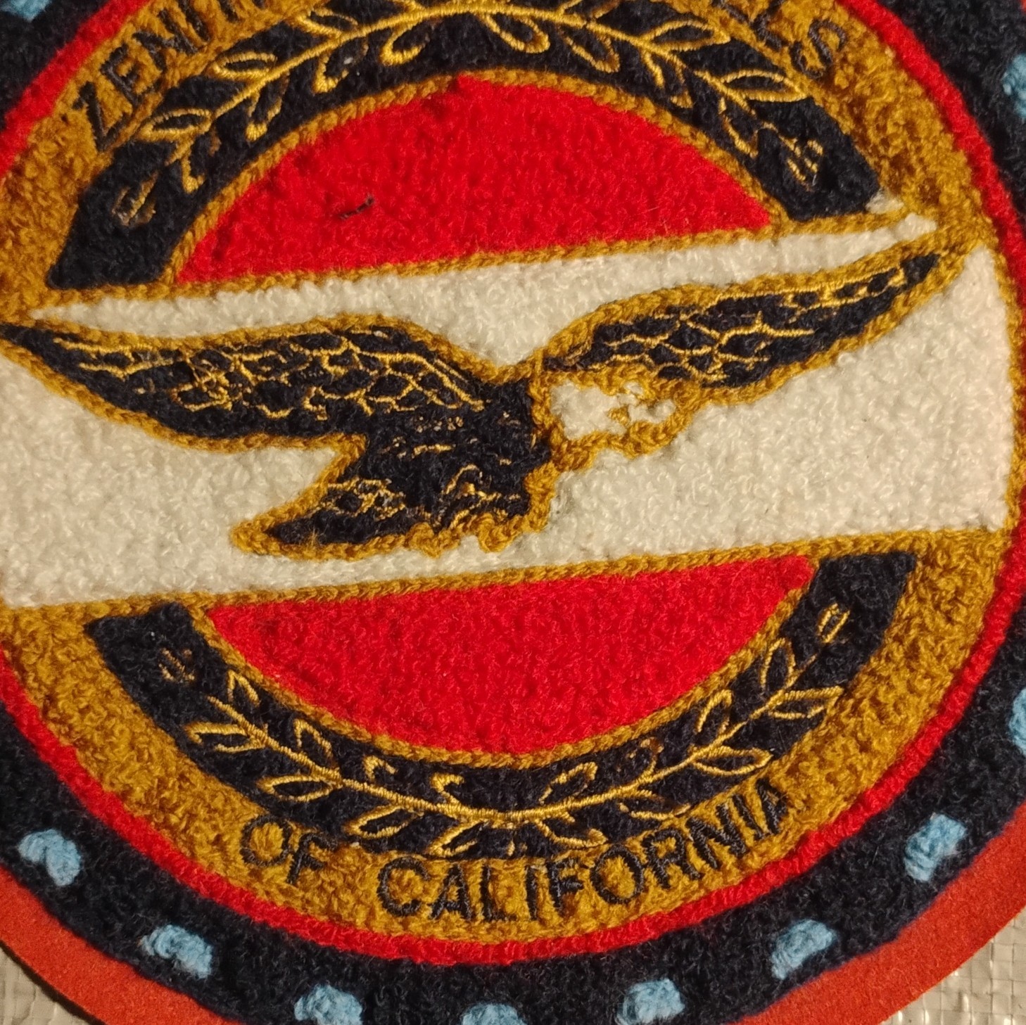 Zenith Wire Wheels California Embroidered Round Sew-On Patch, Single