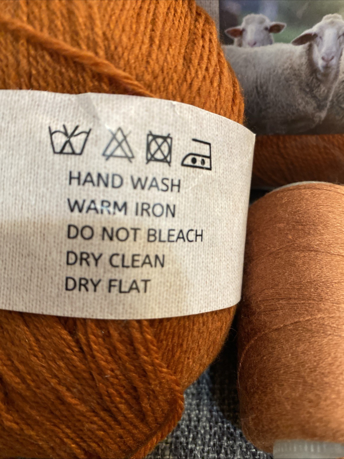 Lot Is 5 ‘CASHMERE’ Blend Yarn + 5 Matching Yarn Spools. See Photos For Details.
