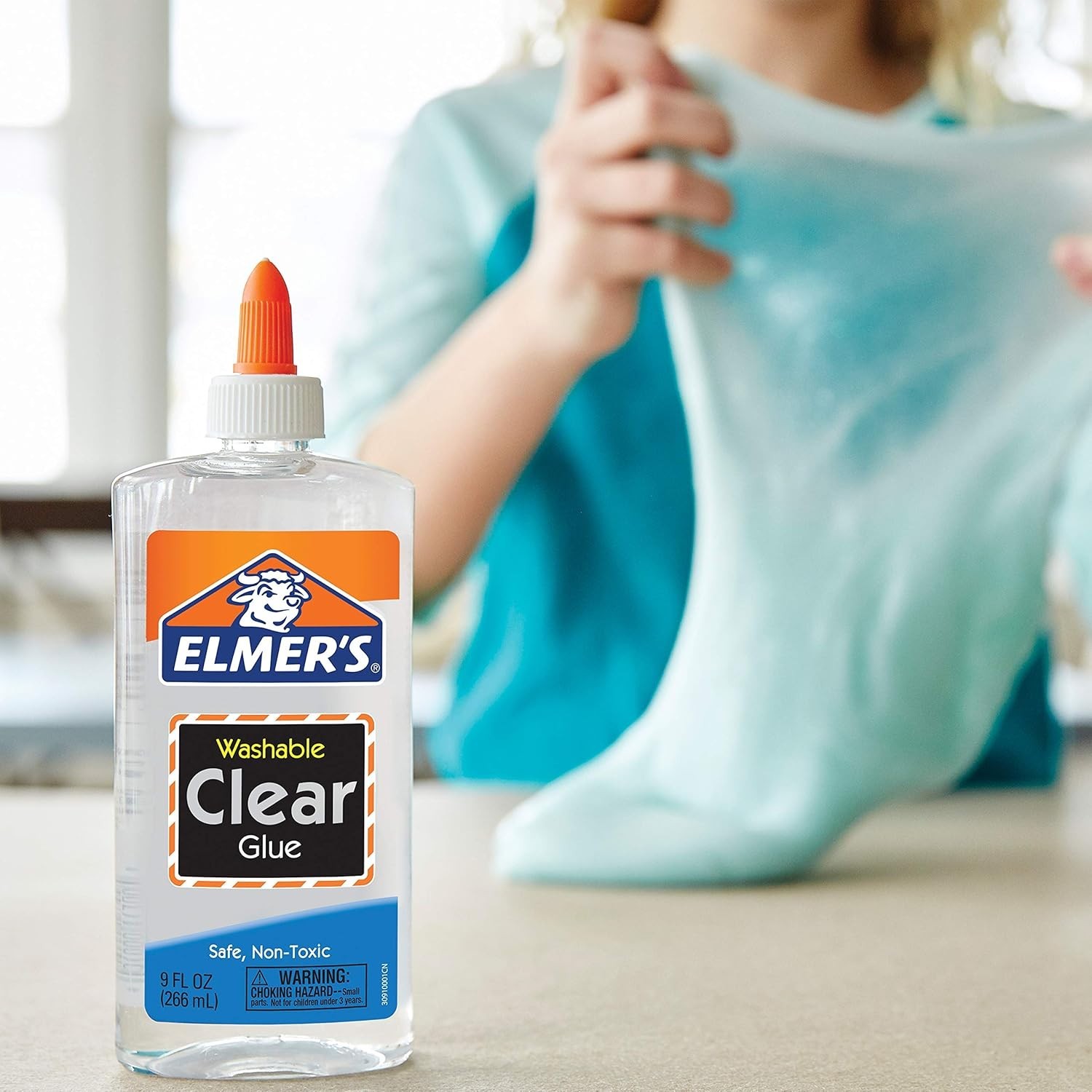 Elmer’s Washable Clear School Glue – 5oz, 24 Count – Ideal for Slime & Crafts