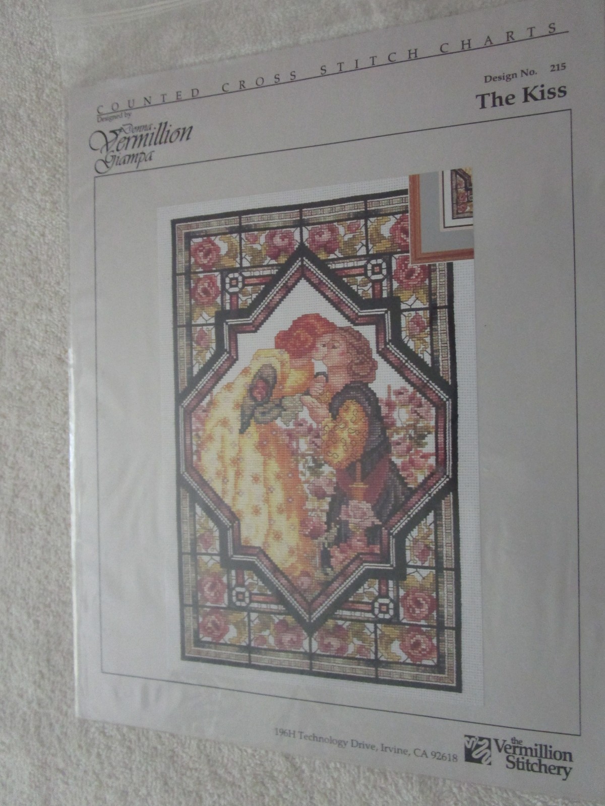 The Kiss Counted Cross Stitch Pattern #215 (The Vermillion Stitchery)
