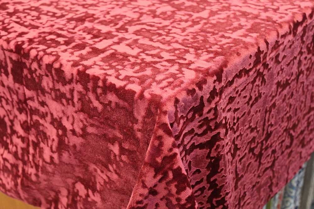 Abstract Crushed Velvet Fabric, 118 Inch. in Width, Ideal for Upholstery Etc.