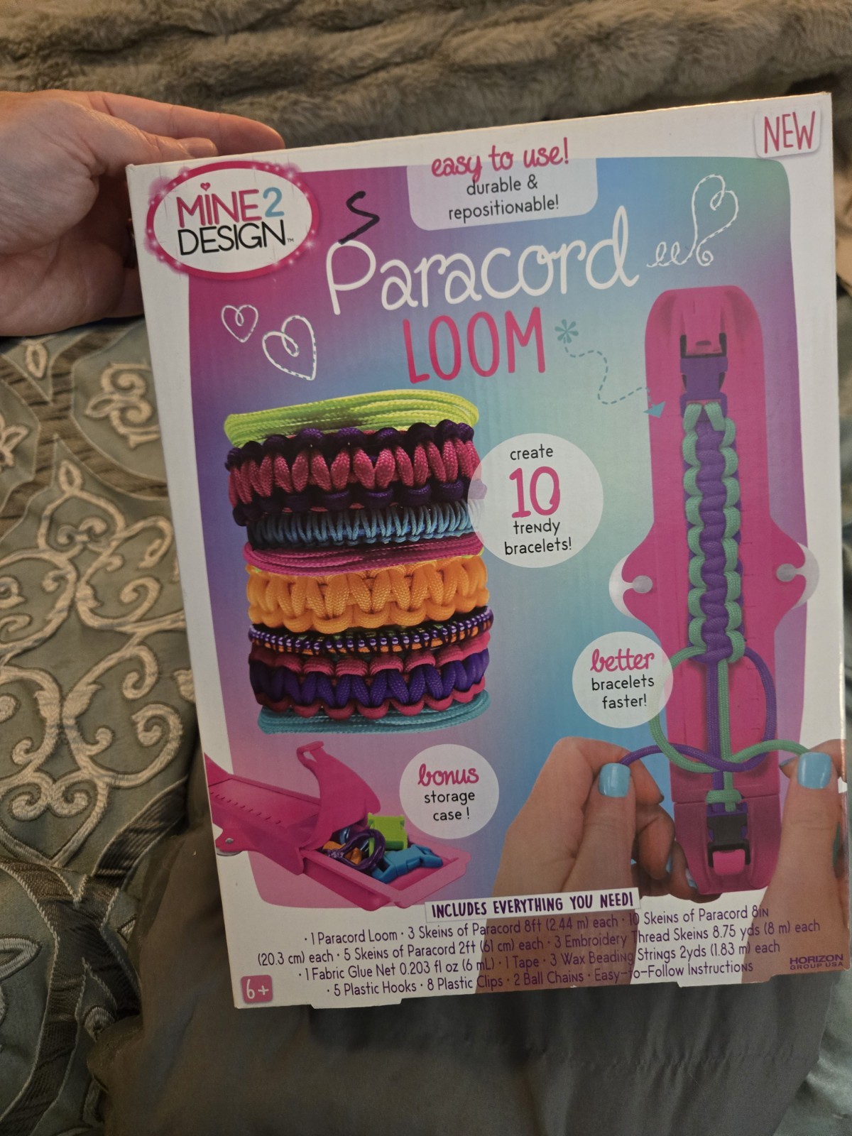 Mine 2 Design Paracord Loom Bracelet Craft Kit Multicolor 10 Bracelets New