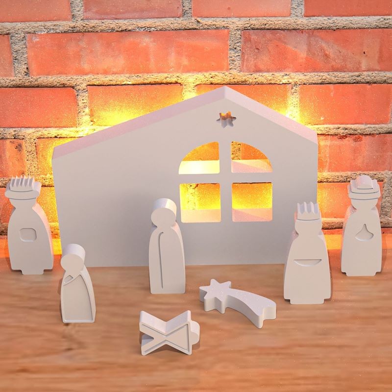 Simple Easter Prayer Statue Silicone Mold for Resin Candle Gypsum DIY Decor