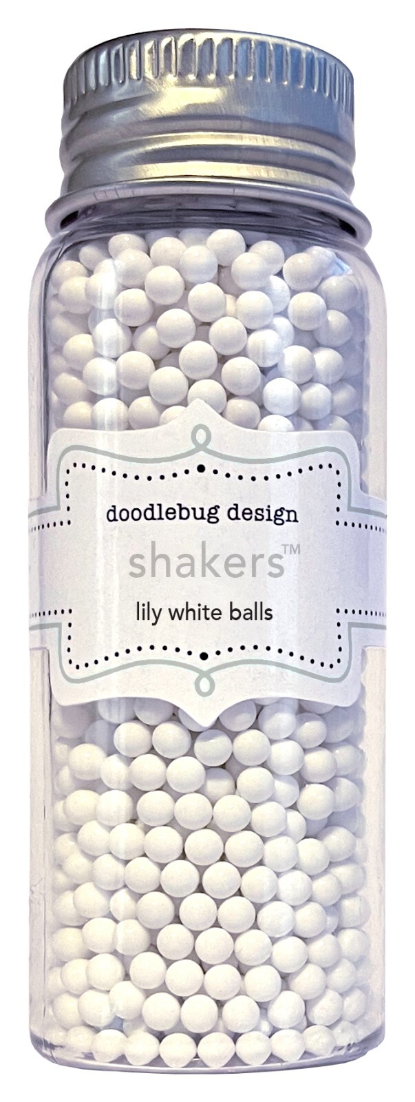 Doodlebug Shakers Lily White Balls Fillers for Cards & Crafts