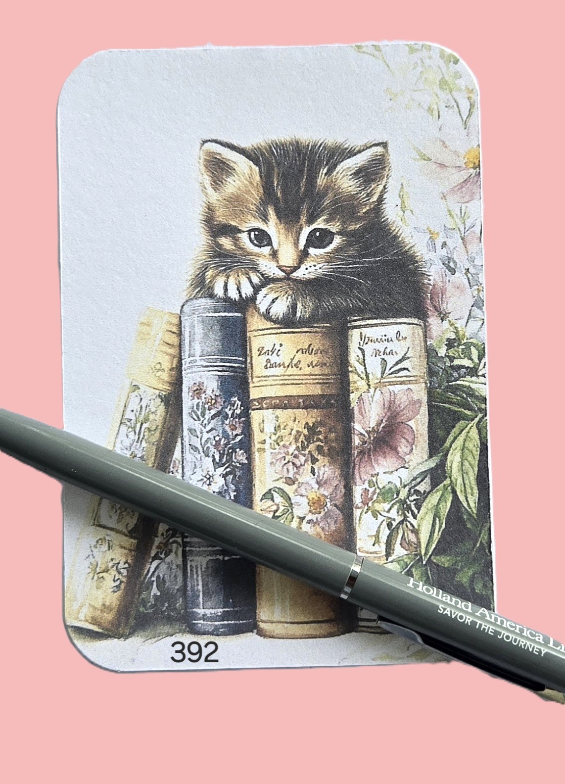 Cats and Books Journal Cards Supplies Scrapbooks Junk Journal 392