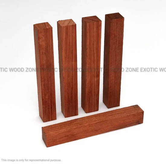 12 Pcs, Padauk Pen Blank 3/4x 3/4x 6 Woodturning Carving Block- Free US Shipping