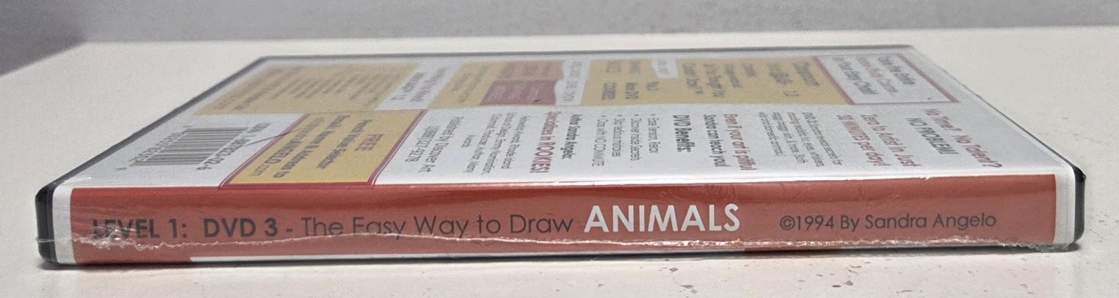 The Easy Way To Draw Animals Level 1 by Sandra Angelo (DVD, 1994) NEW & SEALED