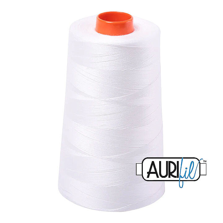 Aurifil Mako 50wt 100% Cotton Thread – 1 Cone x 6452 Yards Each