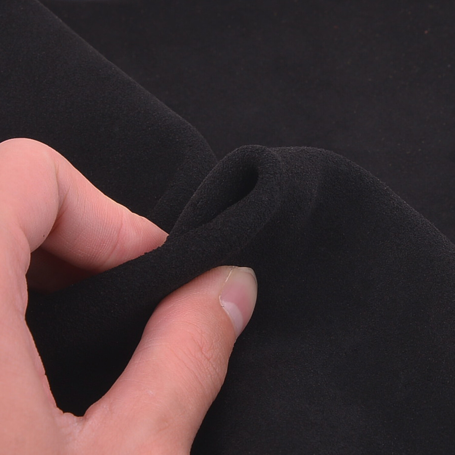 Soft Suede Leather Pieces Cow Hide Premium Split Leather 5/6oz Black & Brown