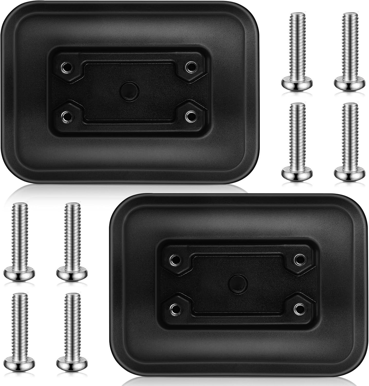 2 Pcs Glue-On Pad for Inflatable Boats 0341-Bk Glue-On Pad Flexible Surface Moun
