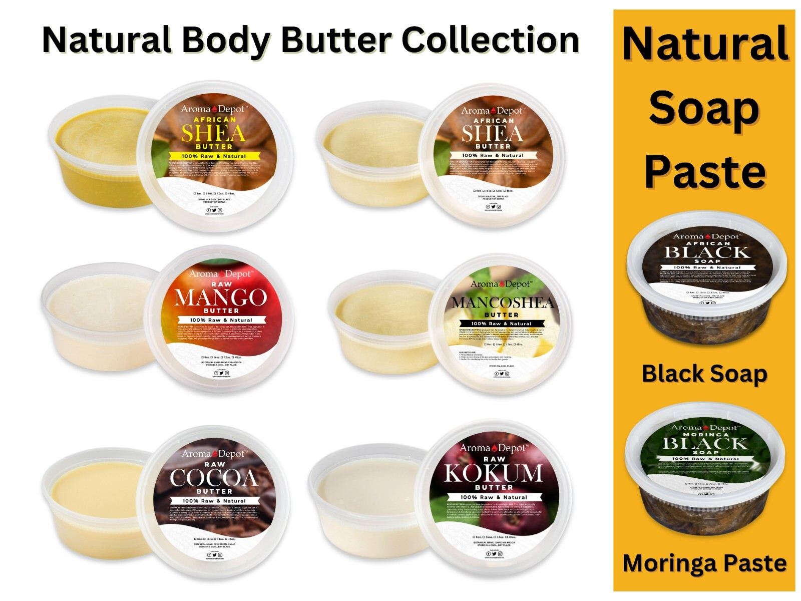 Raw African Shea Butter Bulk 100% Pure Unrefined Natural Body Butter From Ghana