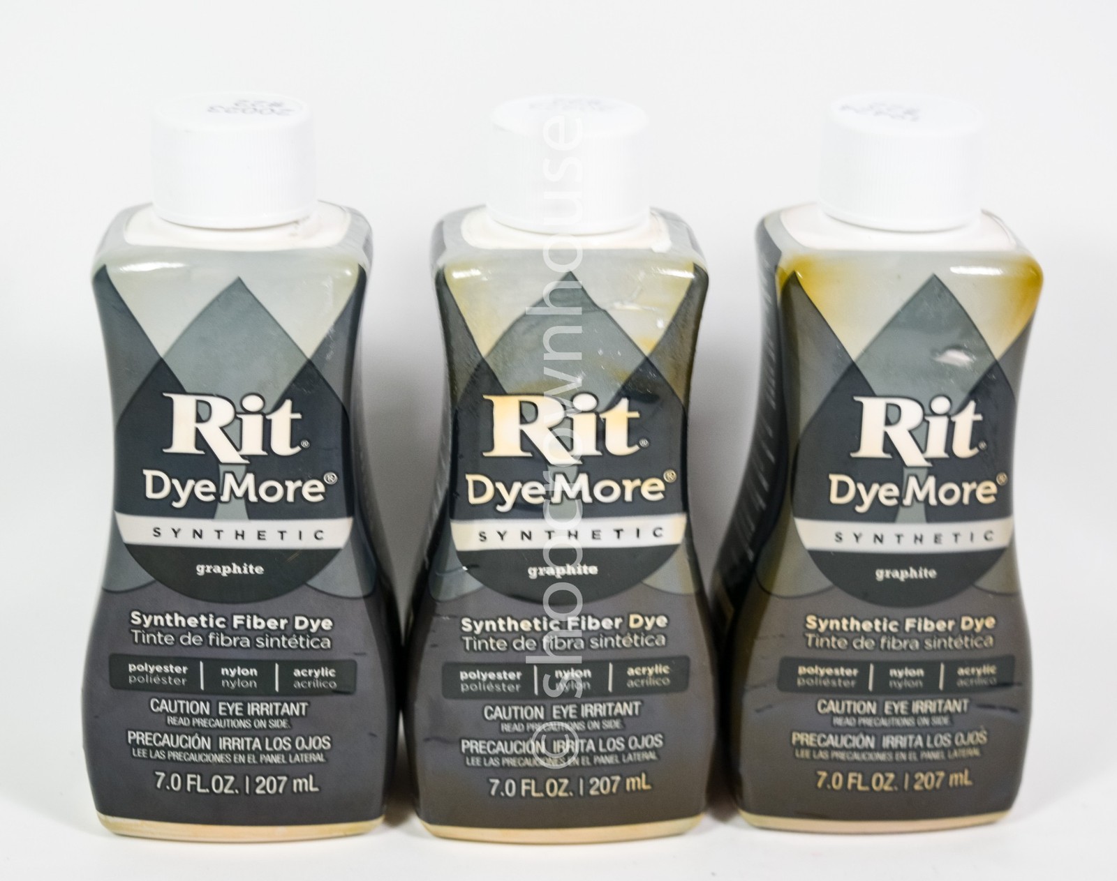 3 Rit DyeMore Synthetic Fiber Liquid Dye 7 fl oz – GRAPHITE