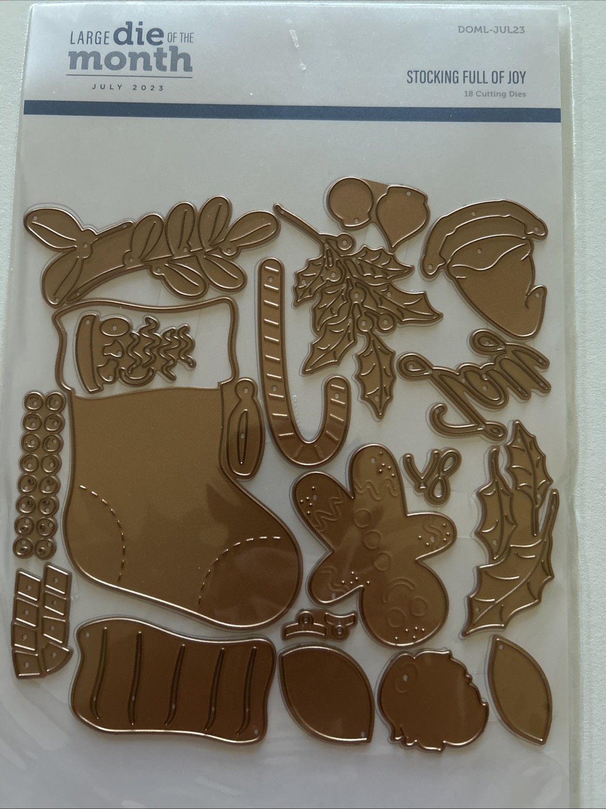 NEW Spellbinders Large Die Of The Month July 2023 STOCKING FULL OF JOY